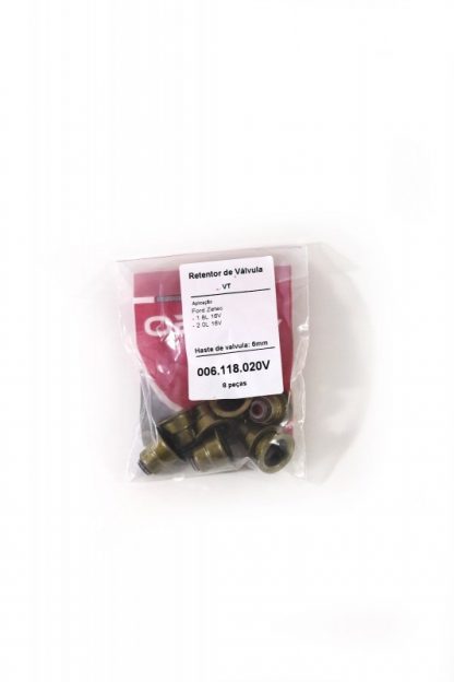 (pacote 08 peças) Retentor de Válvula Ford Zetec 1.8/2.0 16v - Jago (viton)