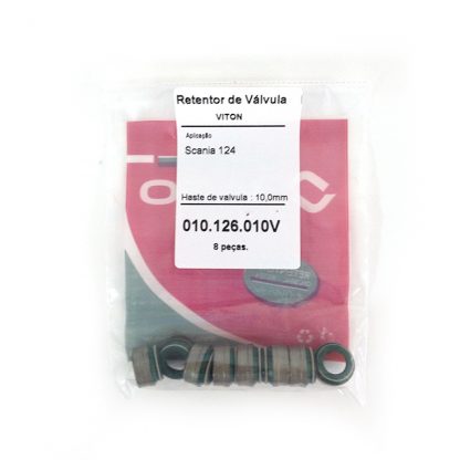 (pacote 06 peças) Retentor de Válvula Scania 124