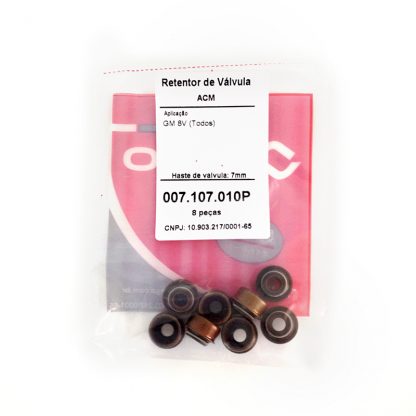 (pacote 08 peças) Retentor de Válvula GM 8V Todos - Jago