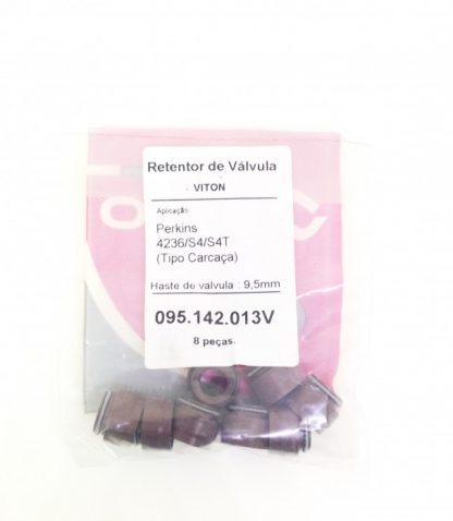 (pacote 08 peças) Retentor de Válvula Perkins 4236/S4/S4T (Retentor de Carcaça) - Jago