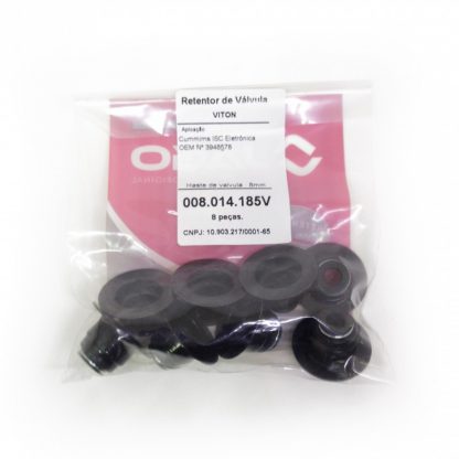 (pacote 08 peças) Retentor de Válvula Cummins Série ISC elétr. OEM 3948578 - Jago