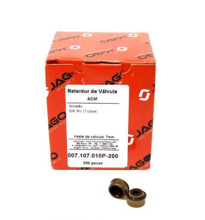 (cx 200 pç) Retentor de Válvula GM 8V Todos - Jago