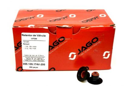 (cx 200 pç) Retentor de Válvula Renault 1.6 16v k4m/2.0 16v F4R - Jago (viton)