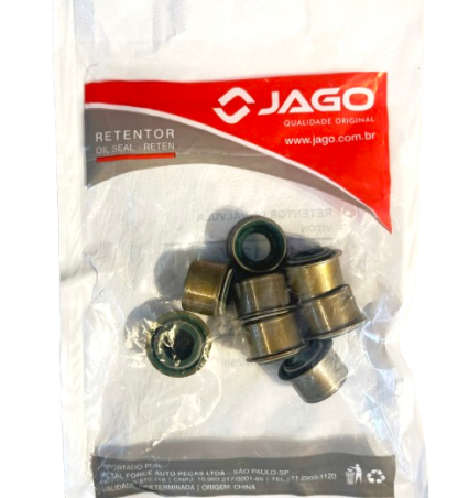 (pacote 06 peças) Retentor de Válvula M. Benz MB180 Diesel - JAGO